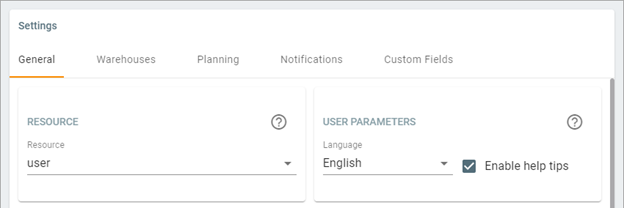 Dispatch+ language selection